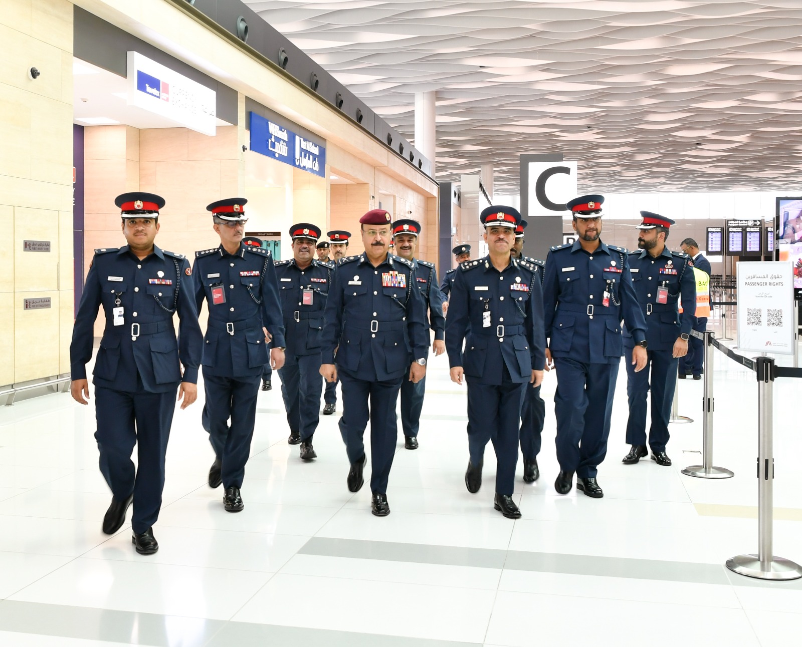 المفتش العام بوزارة الداخلية يتفقد الإدارة العامة لأمن المنافذ<